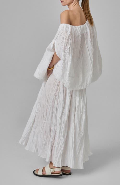 Shop Co Pliss Skirt In Optic White