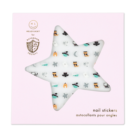 Cat Themed Halloween Nail Stickers