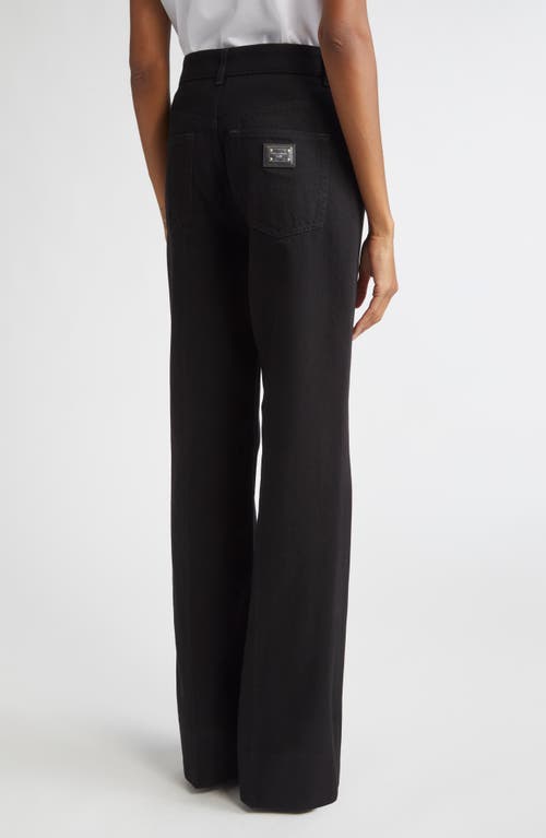 Dolce & Gabbana Dolce&gabbana Denim Flare Leg Jeans In Black