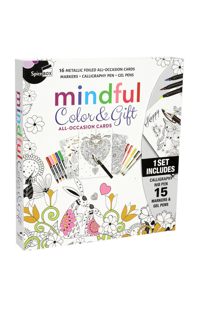 Sketch Plus Mindful Color And Gift Alloccasion Cards Kit, Main, color,