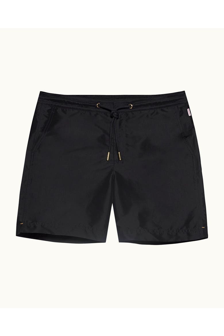 Bulldog Drawcord Mid-Length Lightweight Drawcord Swim Shorts, Alternate, color, NIGHT IRIS