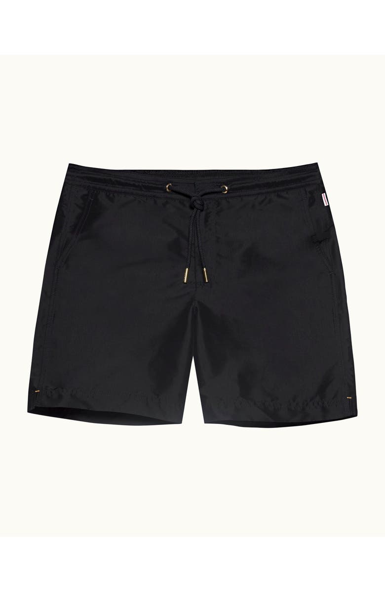 Orlebar Brown Bulldog Drawcord Mid-Length Lightweight Drawcord Swim Shorts, Alternate, color, Night Iris