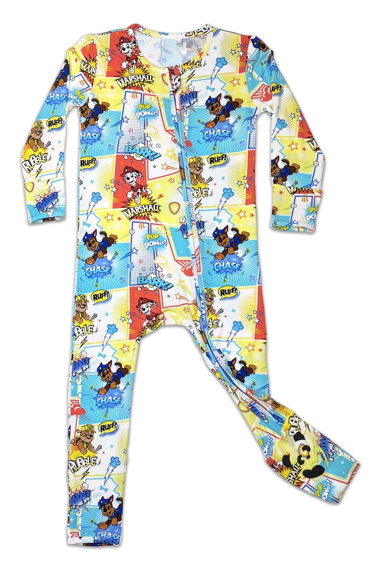 x Nickelodeon™ Kids' Paw Patrol Convertible Footie Pajamas, Main, color, RED