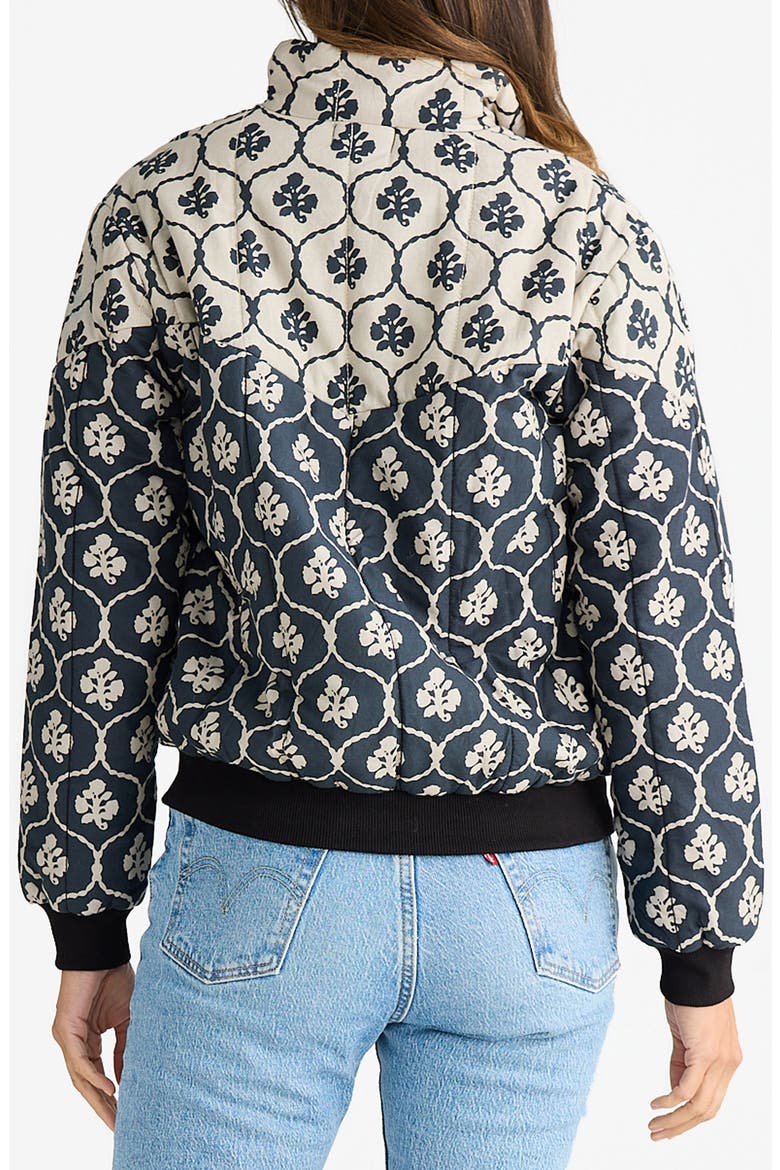Thembie Quilted Bomber Jacket, Alternate, color, MOONLIGHT PAISLEY