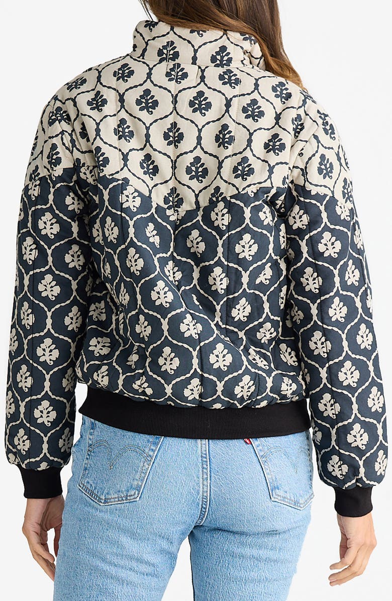 Talisman the Label Thembie Quilted Bomber Jacket, Alternate, color, Moonlight Paisley
