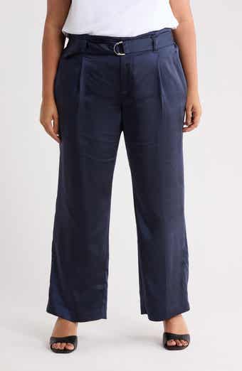 Liverpool Los Angeles Belted Paperbag Wide Leg Pants