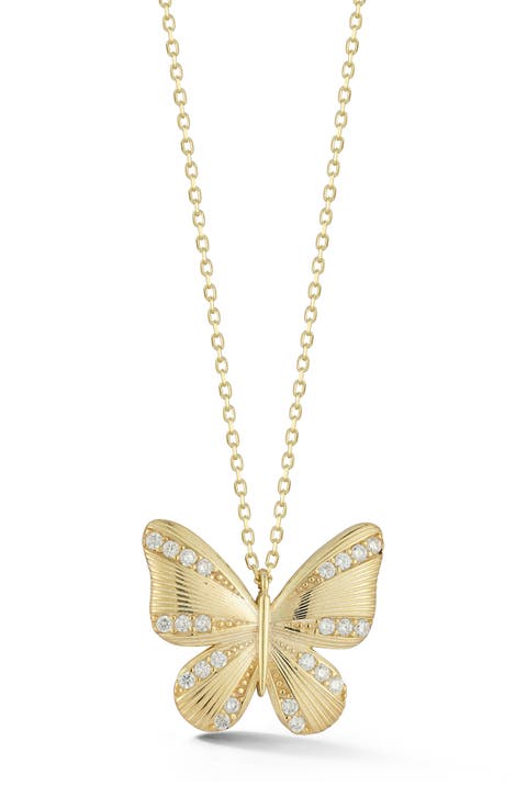 Butterfly Pendant Necklace
