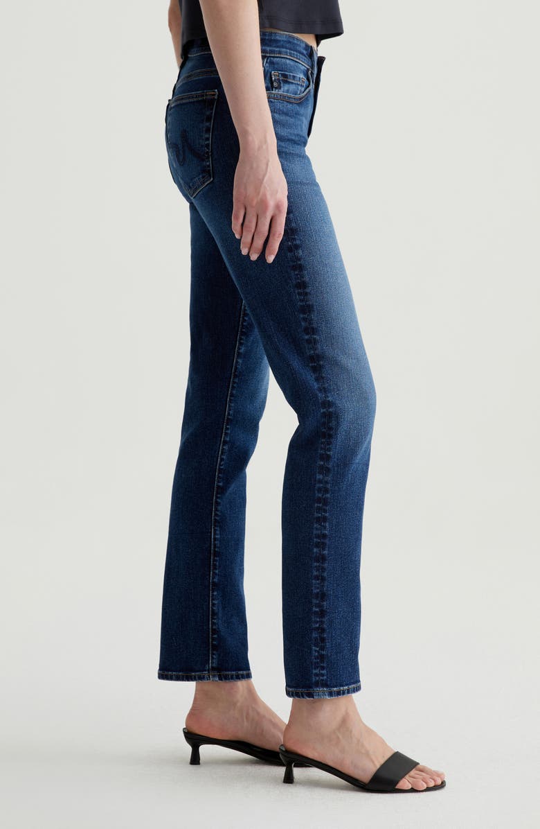Mari Mid Rise Slim Straight Leg Jeans