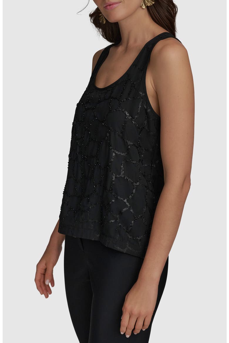 Sequin Tank, Alternate, color, BLACK