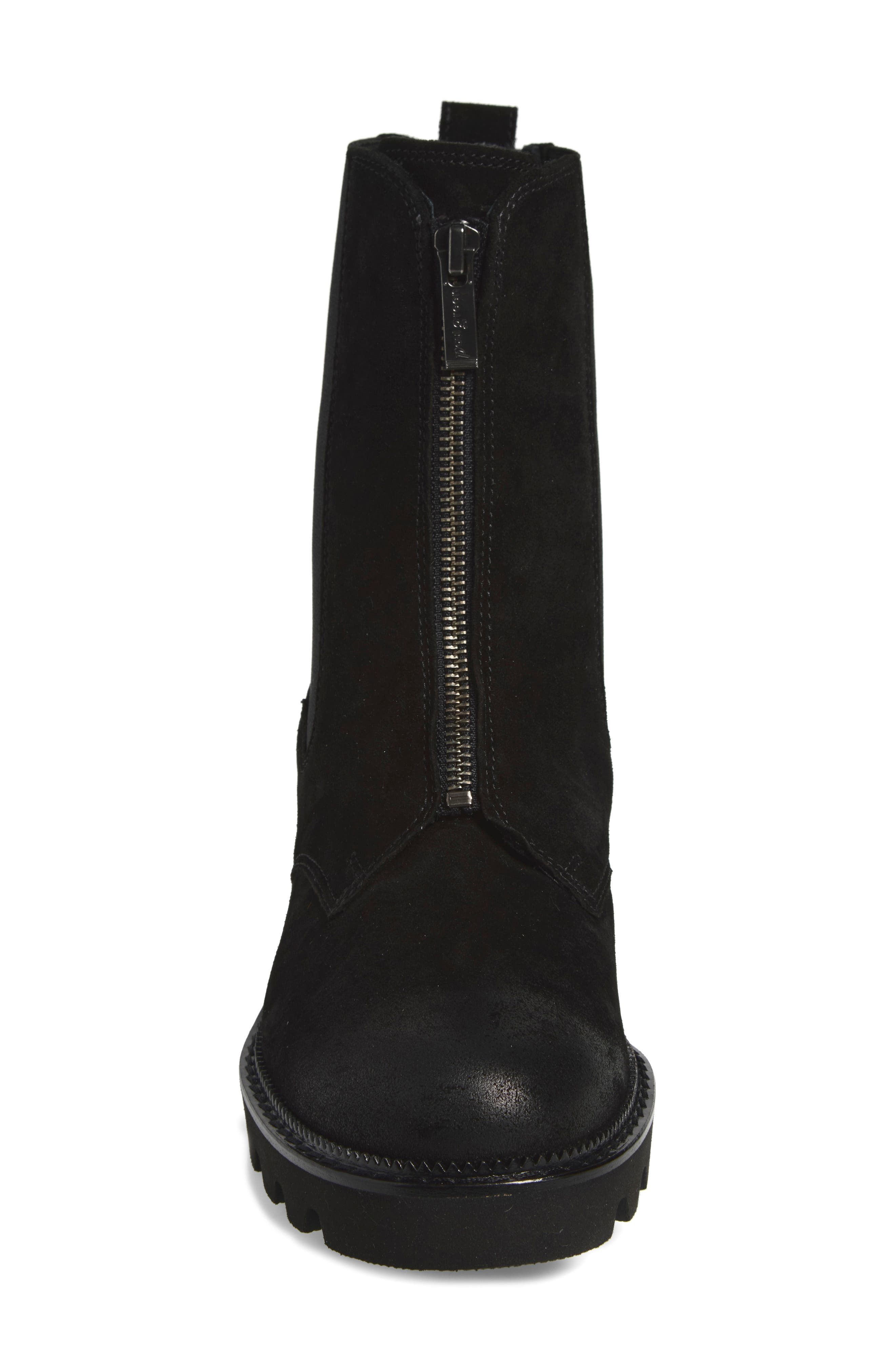 Felicity Chelsea Boot, Alternate, color, BLACK SUEDE