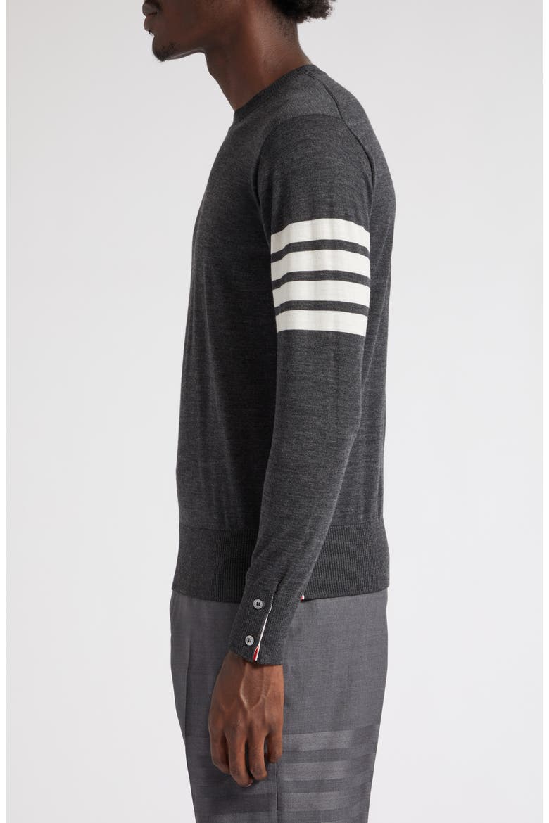 Men's 4-Bar Merino Wool Sweater, Alternate, color, DARK GREY