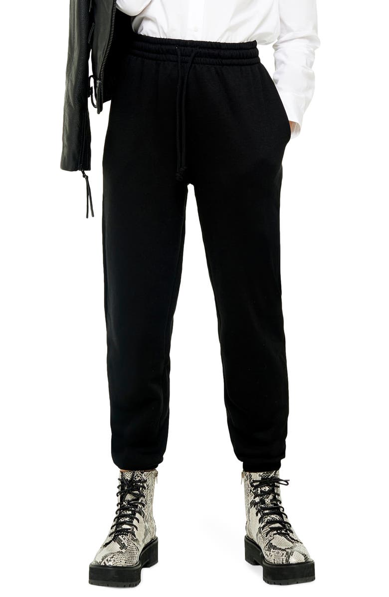 Topshop High Waist Cotton Blend Sweatpants, Main, color, 
