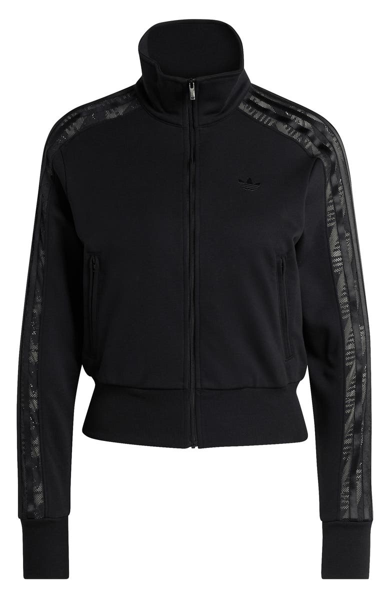 adidas Originals Firebird Lace Track Jacket, Alternate, color, Black