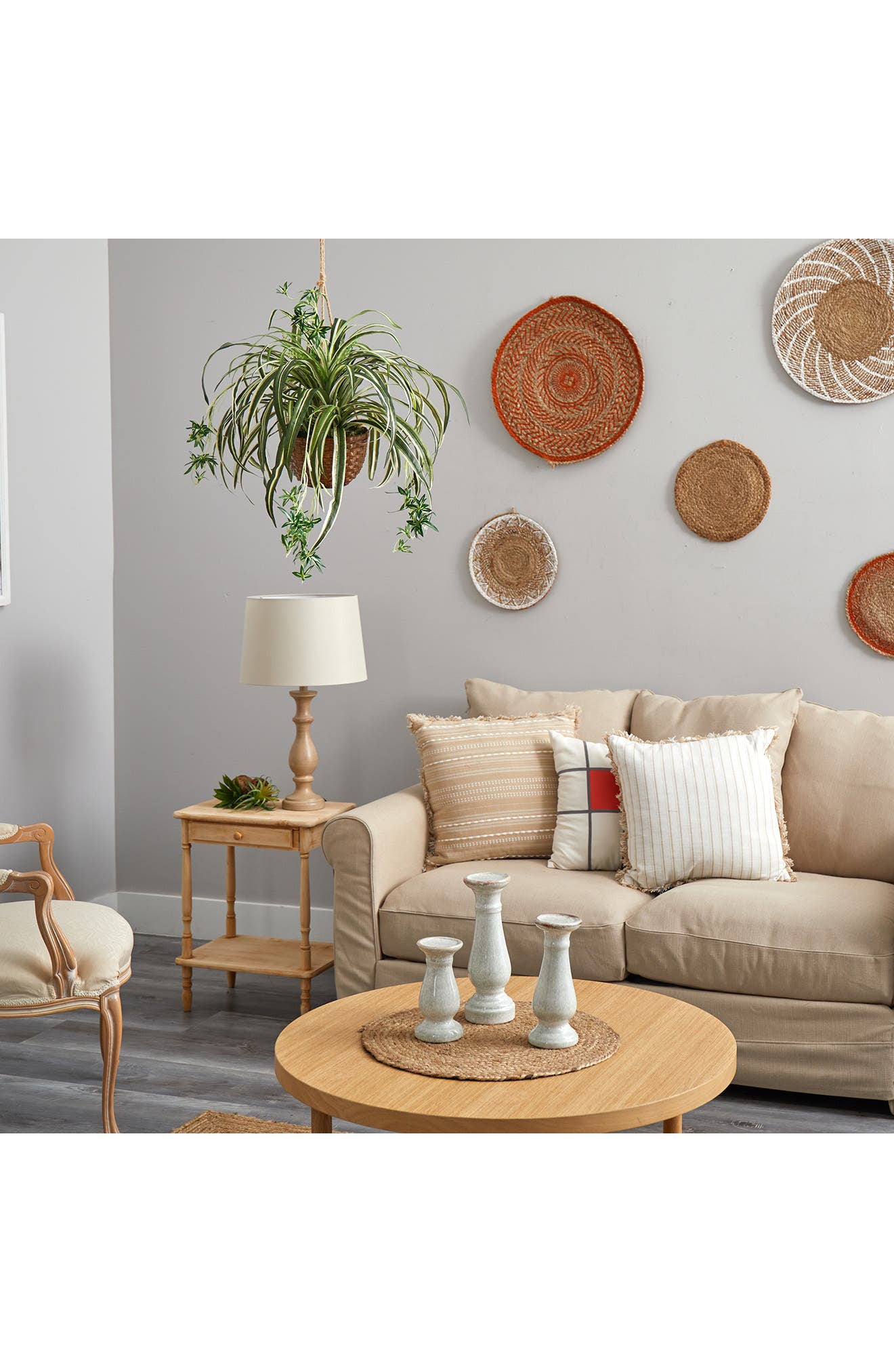NEARLY NATURAL Spider Hanging Basket Artificial Plant | Nordstrom