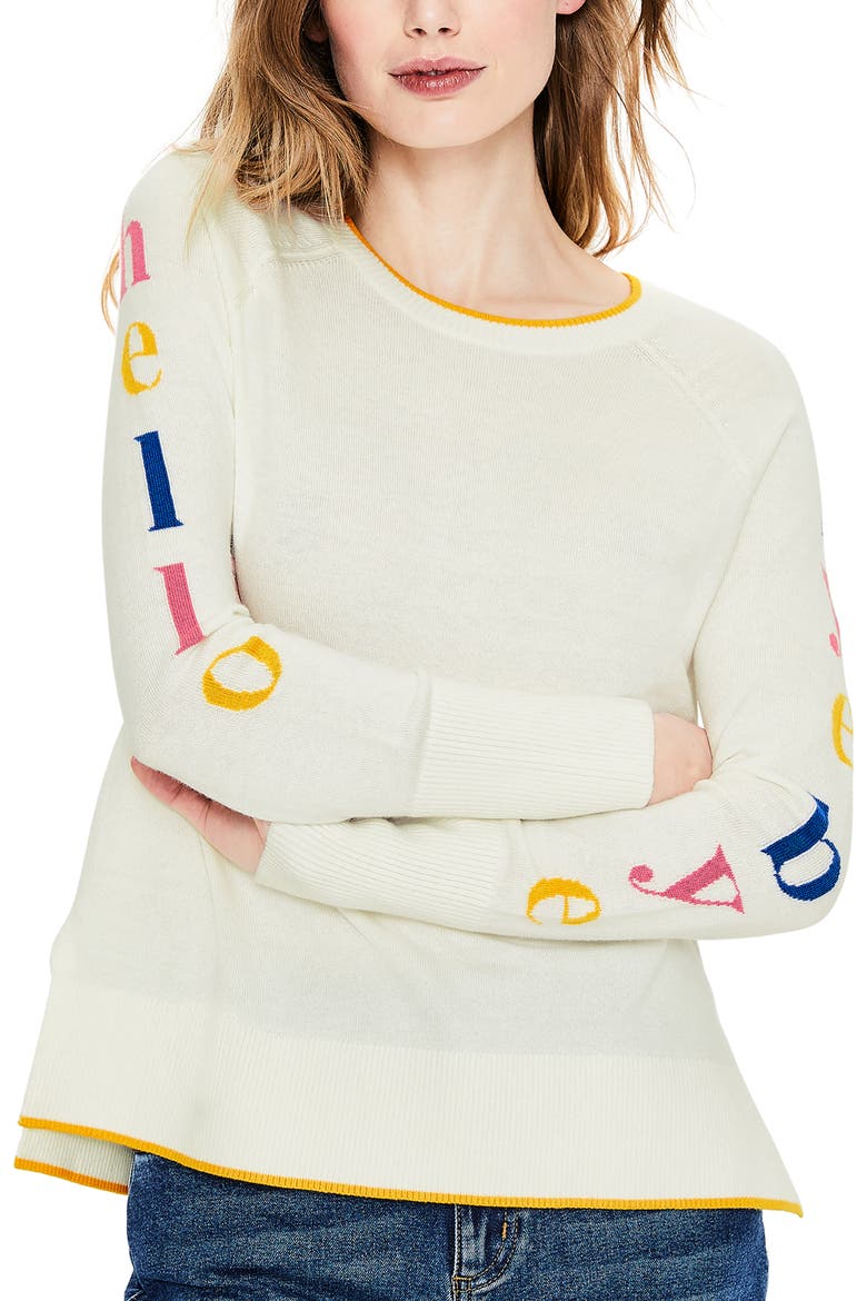 Penny Sweater, Main, color, HELLO/ GOODBYE