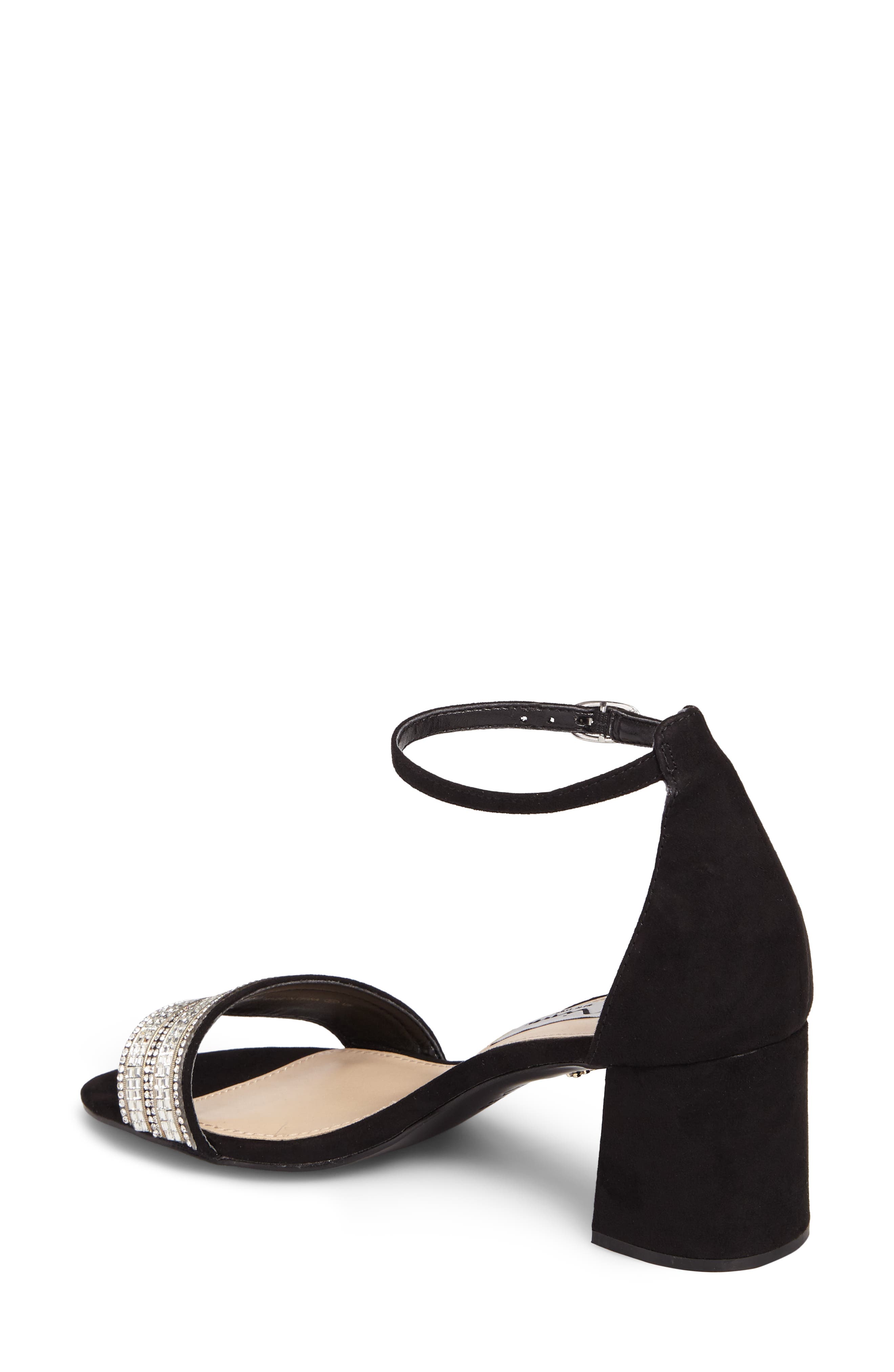 Nina Elenora Sandal, Alternate, color, Black Suede