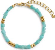Monica Vinader Amaia Amazonite Beaded Bracelet