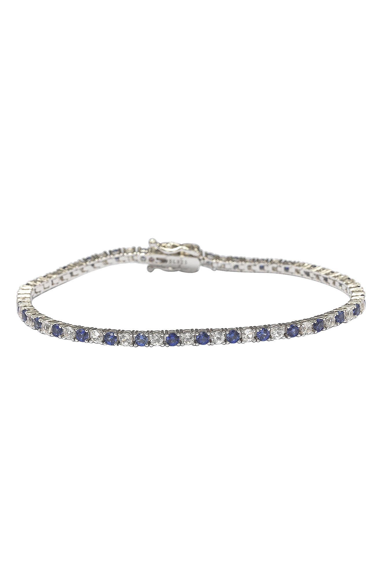 SUZY LEVIAN Blue Sapphire Tennis Bracelet