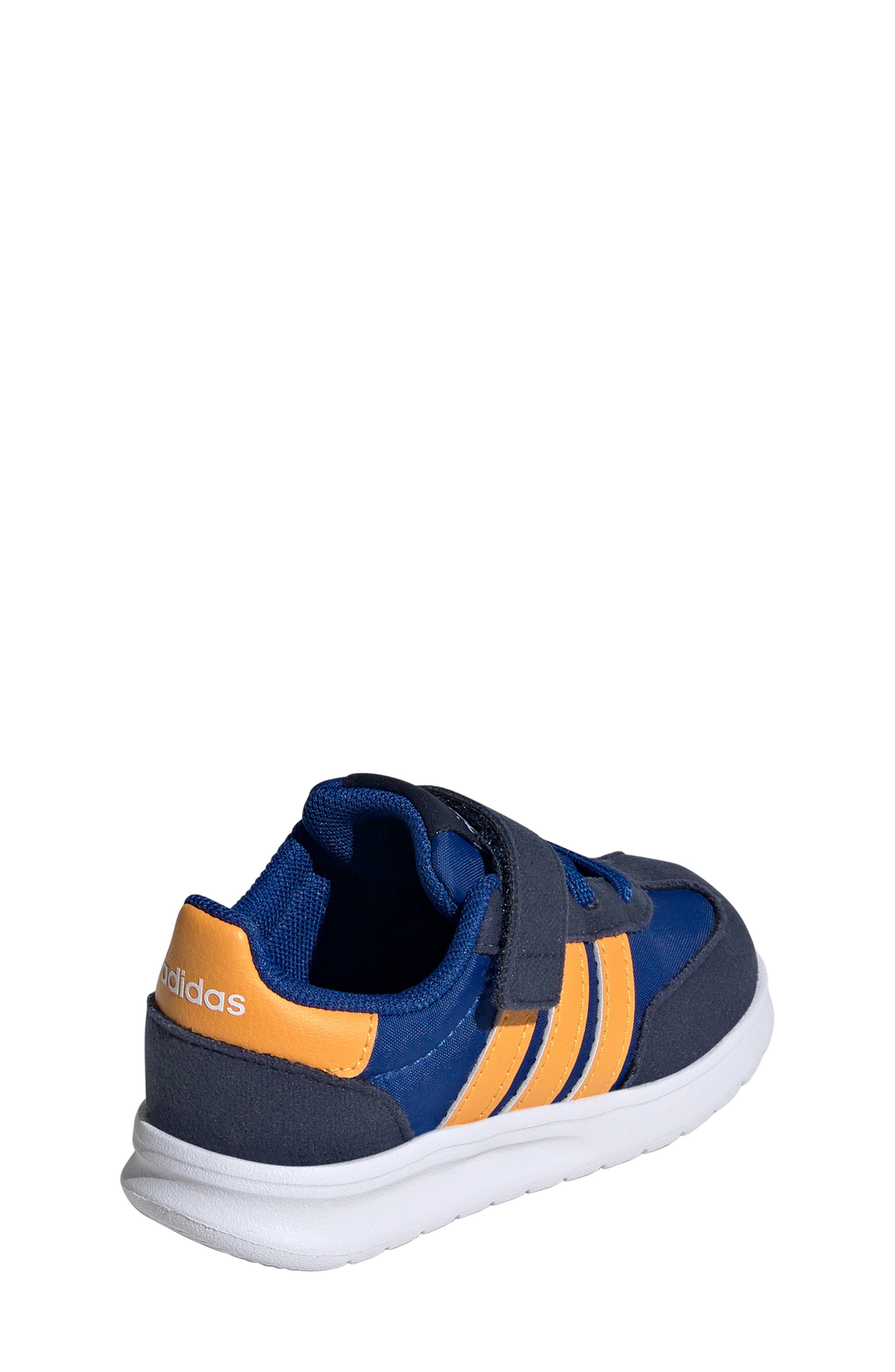 adidas Kids' Run '70s El I Sneaker, Alternate, color, Royal/ Gold/ Navy