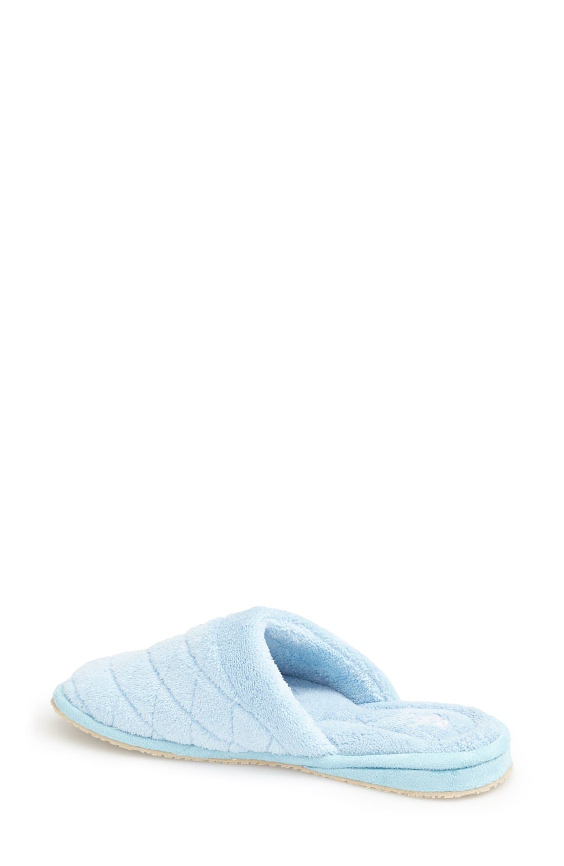 'Aria' Plush Slipper, Alternate, color, BLUE POLYESTER