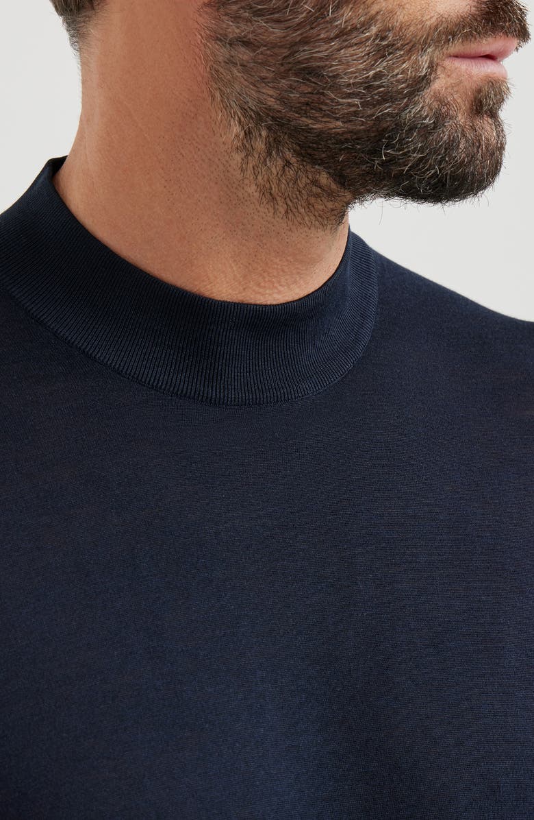 Brunello Cucinelli Knit T-shirt, Alternate, color, Navy Blue