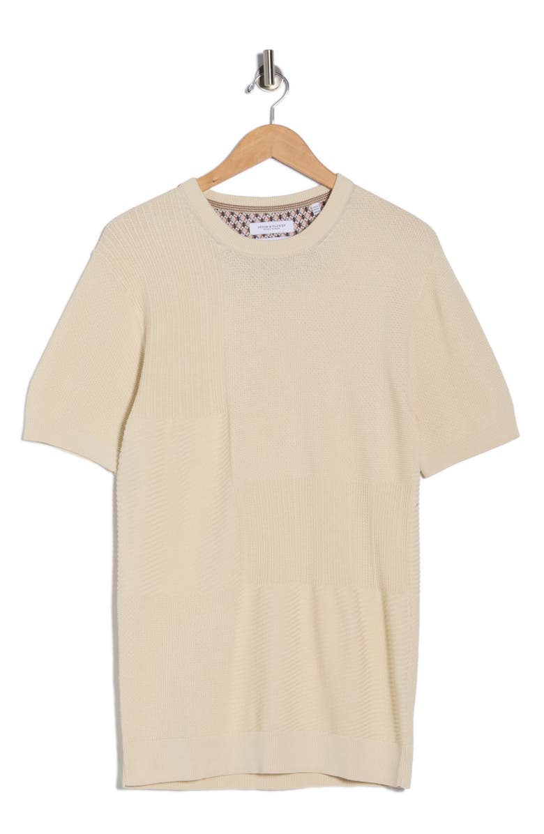 DENIM AND FLOWER Sweater T-Shirt, Main, color, Cream Textured