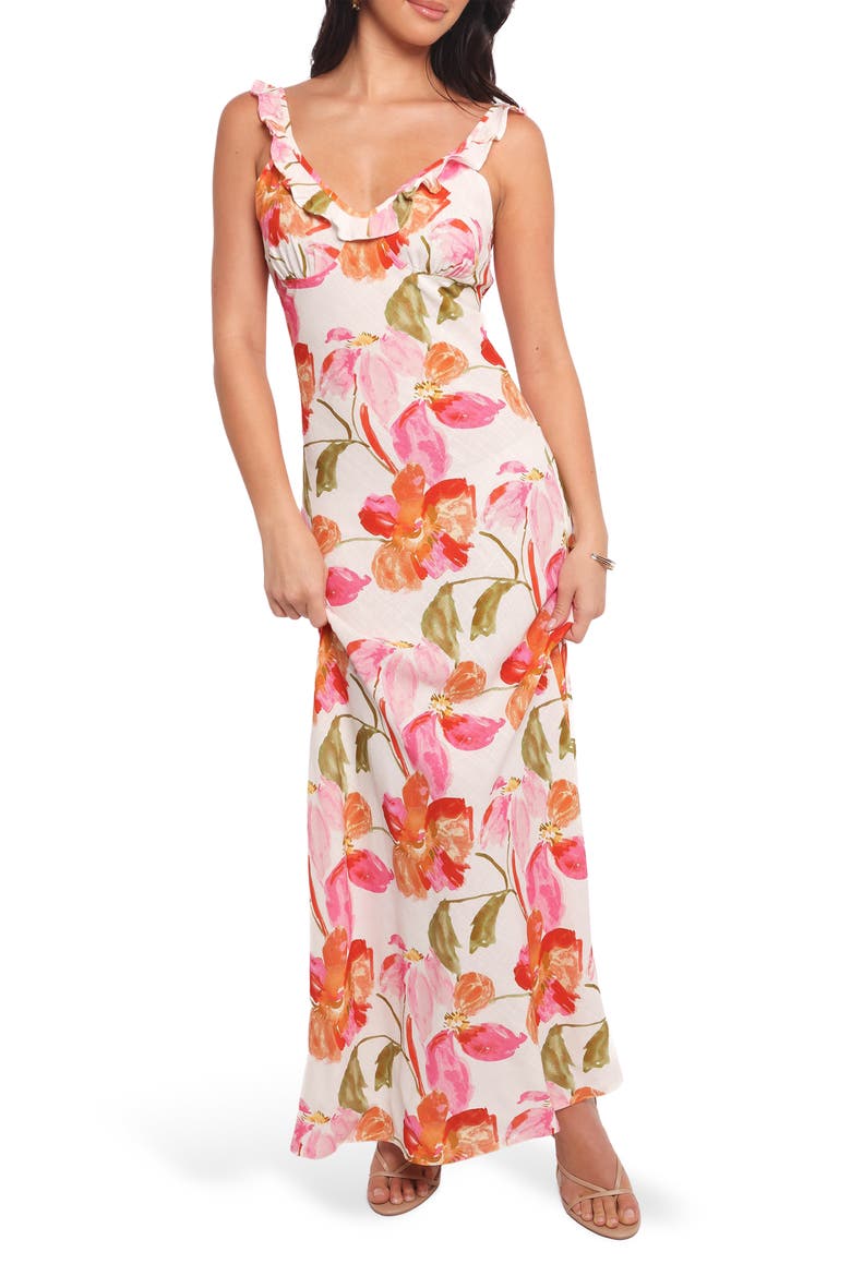 Beckie Floral Print Sleeveless Dress, Main, color, EVERLYN FLORAL