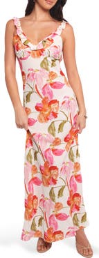 Petal & Pup Beckie Floral Print Sleeveless Dress