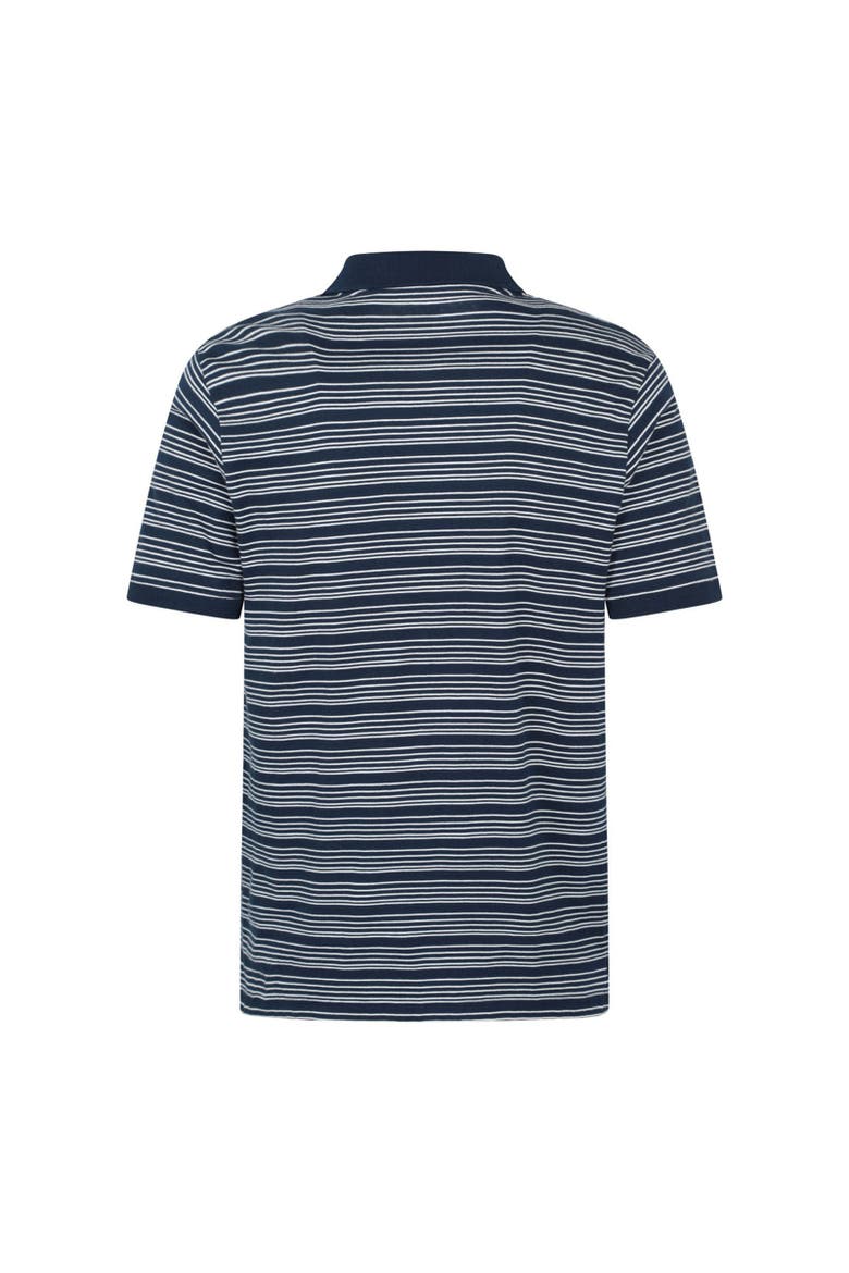 Wren Stripe Cotton Polo Shirt, Alternate, color, Dark Blue