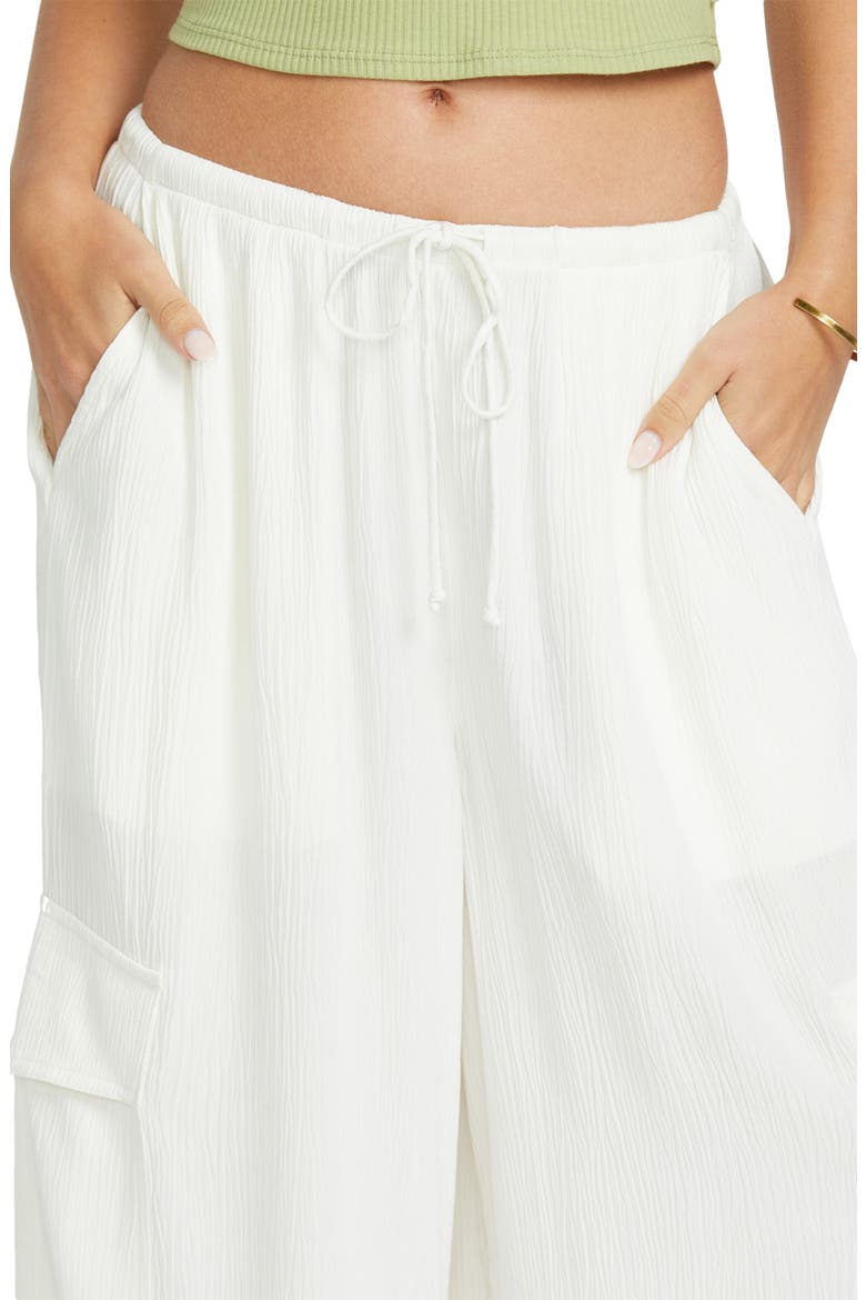 Beach Babe Cargo Wide Leg Cover-Up Pants, Alternate, color, SALT CRYSTAL