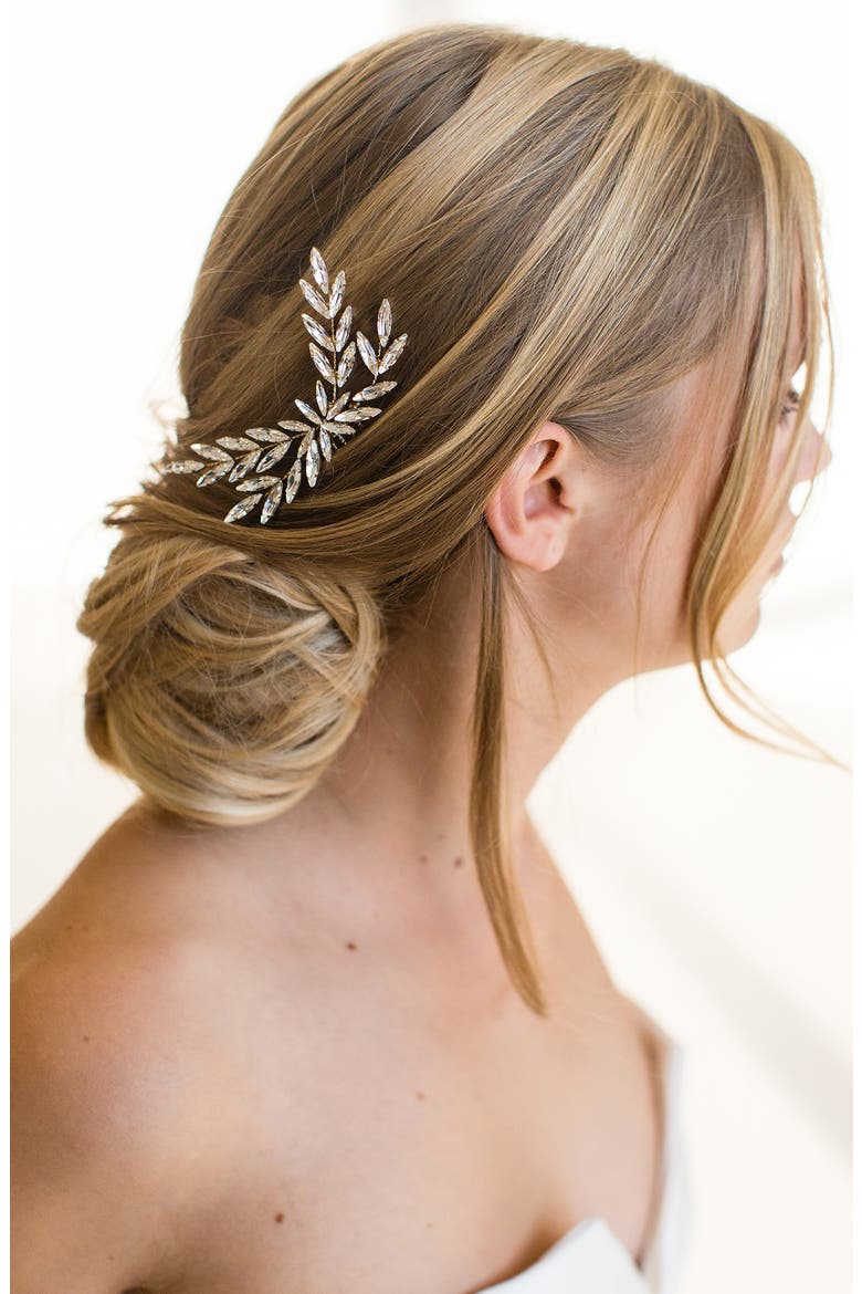 Makenna Crystal Comb (Nordstrom Exclusive), Alternate, color, GOLD