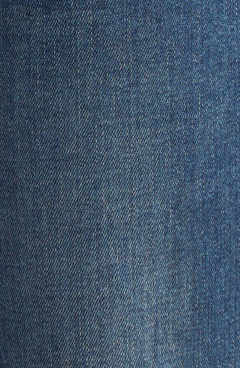 Veronica Beard Beverly Patch Pocket High Waist Skinny Flare Jeans, Alternate, color, Seawater Stone