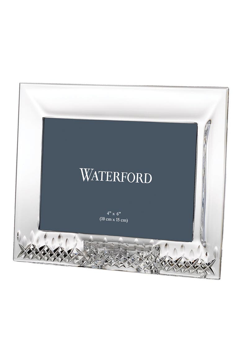 Lismore Essence Lead Crystal Picture Frame, Main, color, CLEAR