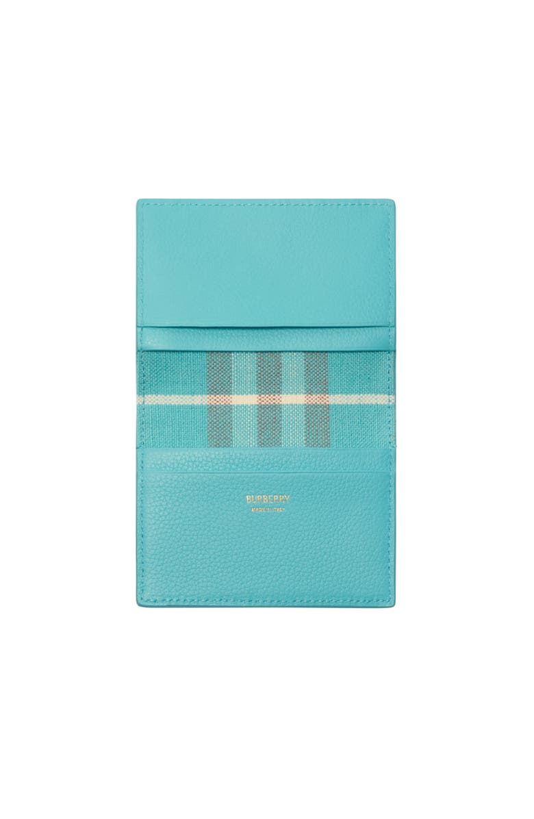 Burberry Bloomsbury Folding Card Case, Alternate, color, Blue/Atom Blue