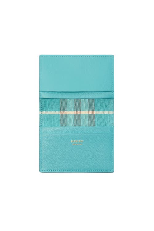 Burberry Bloomsbury Folding Card Case In Blue