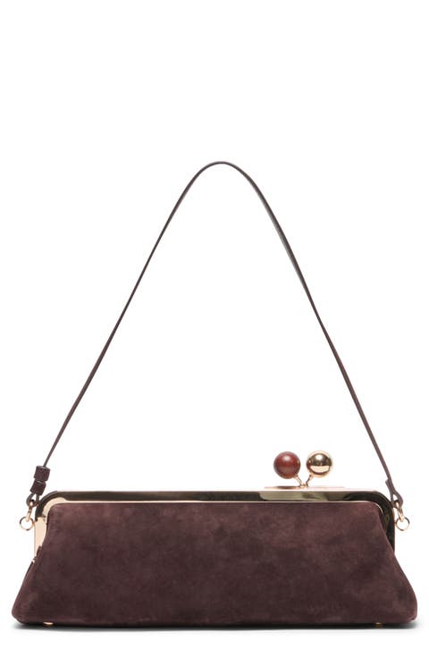 Ambriaa Kiss Lock Shoulder Bag