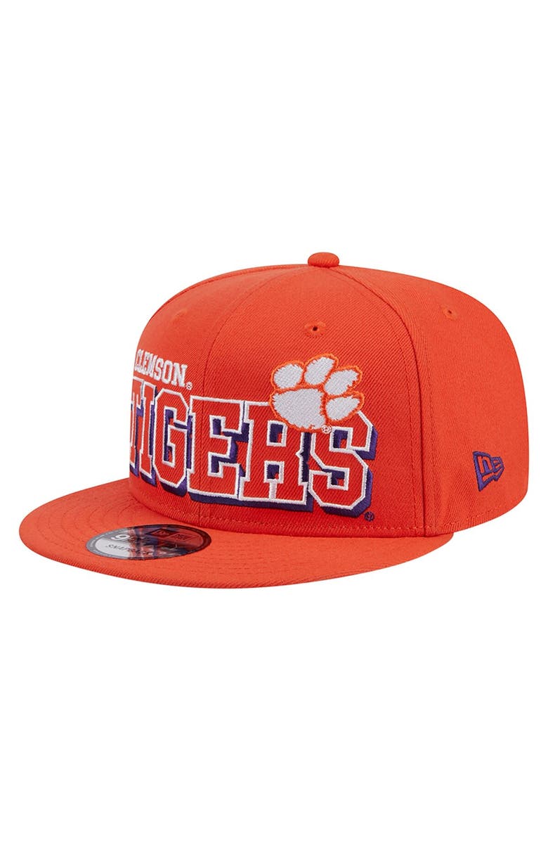 New Era Men's New Era Orange Clemson Tigers Game Day 9FIFTY Snapback Hat, Main, color, Orange