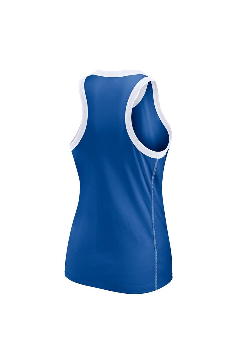FANATICS Women's Fanatics Branded Royal Los Angeles Dodgers Tailsweep Fashion Racerback Rhinestone Tank Top, Alternate, color, 