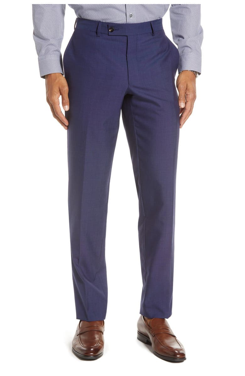 Ted Baker London Jarrett Flat Front Trousers, Main, color,