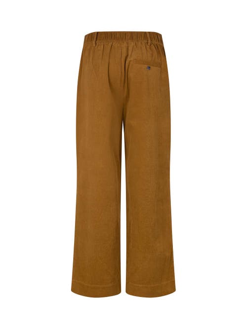 Masai Copenhagen Maperli Velvet Cropped Pants In Brown