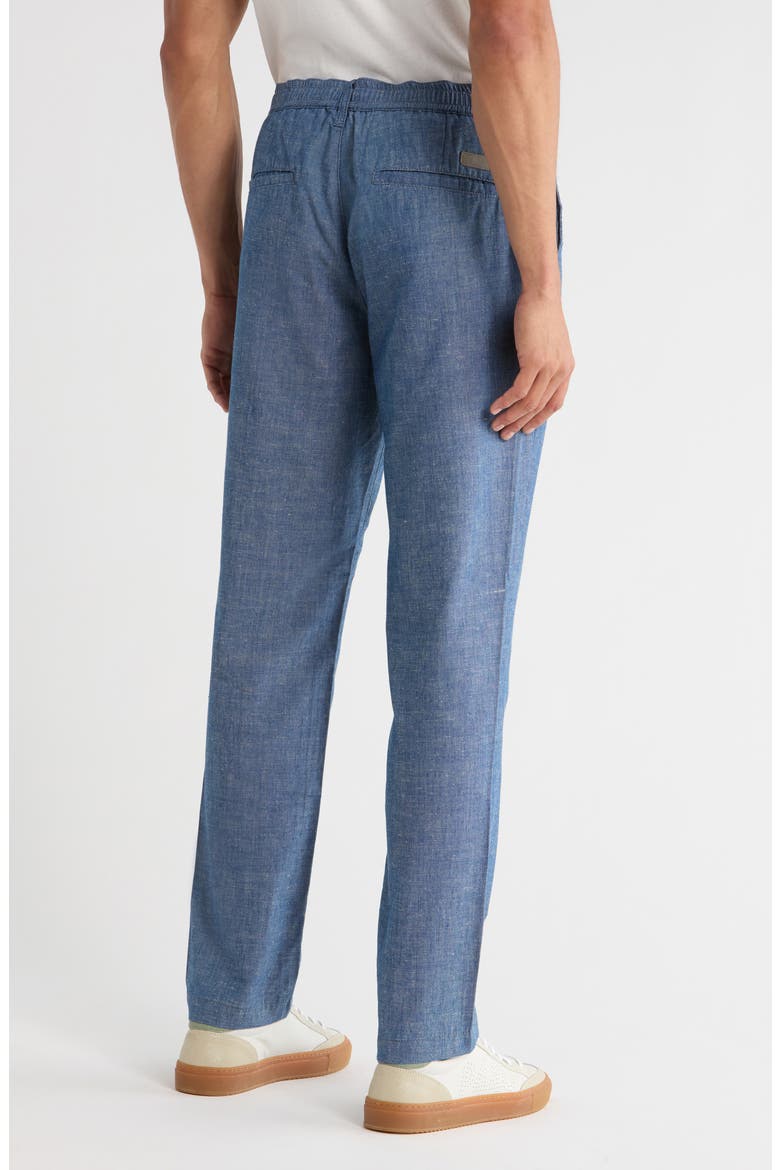 Garreth Slim Fit Chambray Drawstring Trouser Joggers, Alternate, color, CLOUD NINE