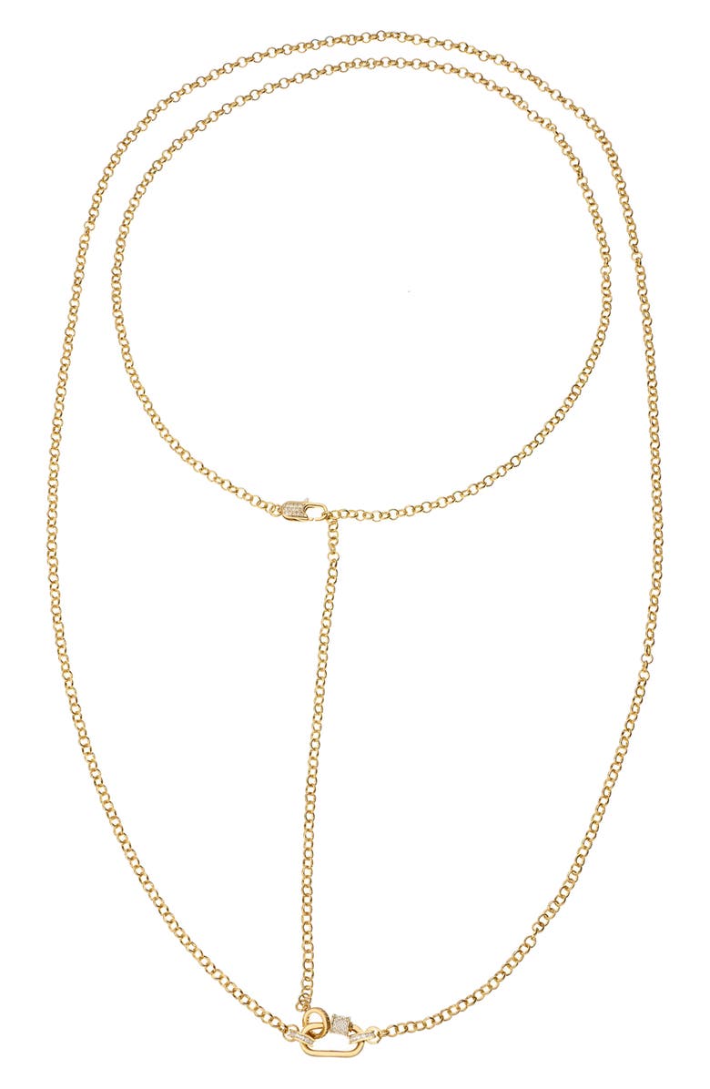 Ettika Rolo Link Body Chain, Main, color, Gold