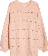 Treasure & Bond Cable Crewneck Sweater