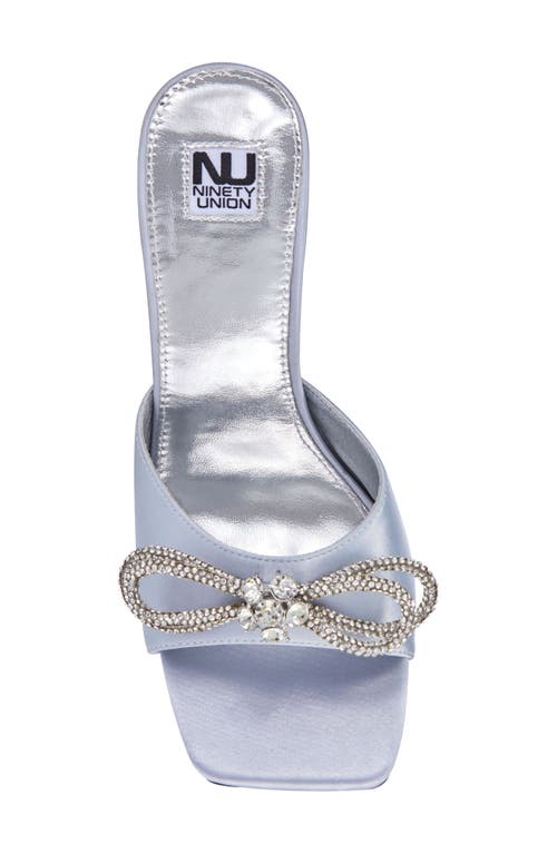 Ninety Union Regal Bow Slide Sandal In Silver