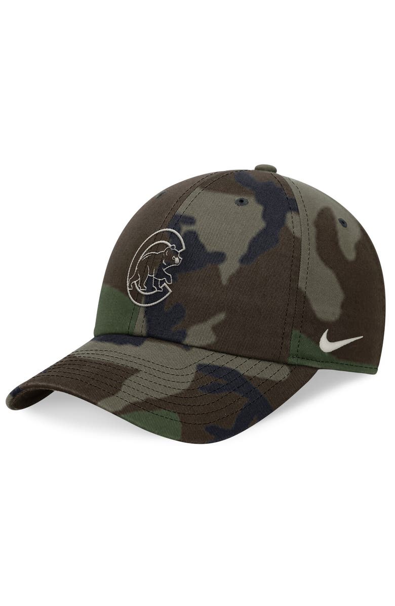 Nike Men's Nike Camo Chicago Cubs Club Adjustable Hat, Main, color, Camo