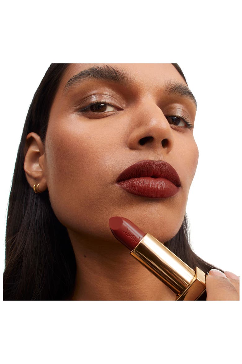 Rouge Pur Couture Caring Satin Lipstick with Ceramides, Alternate, color, N6 UNSHY CACAO