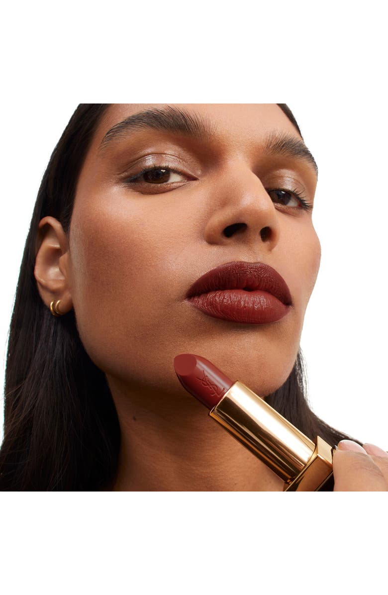 Yves Saint Laurent Rouge Pur Couture Caring Satin Lipstick with Ceramides, Alternate, color, N6 Unshy Cacao