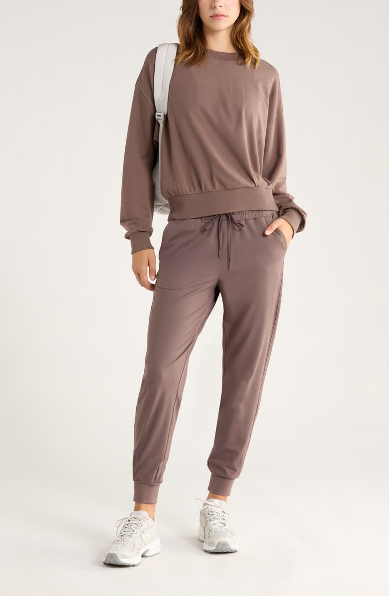 Zella Move In Pocket Joggers, Alternate, color, Grey Plum