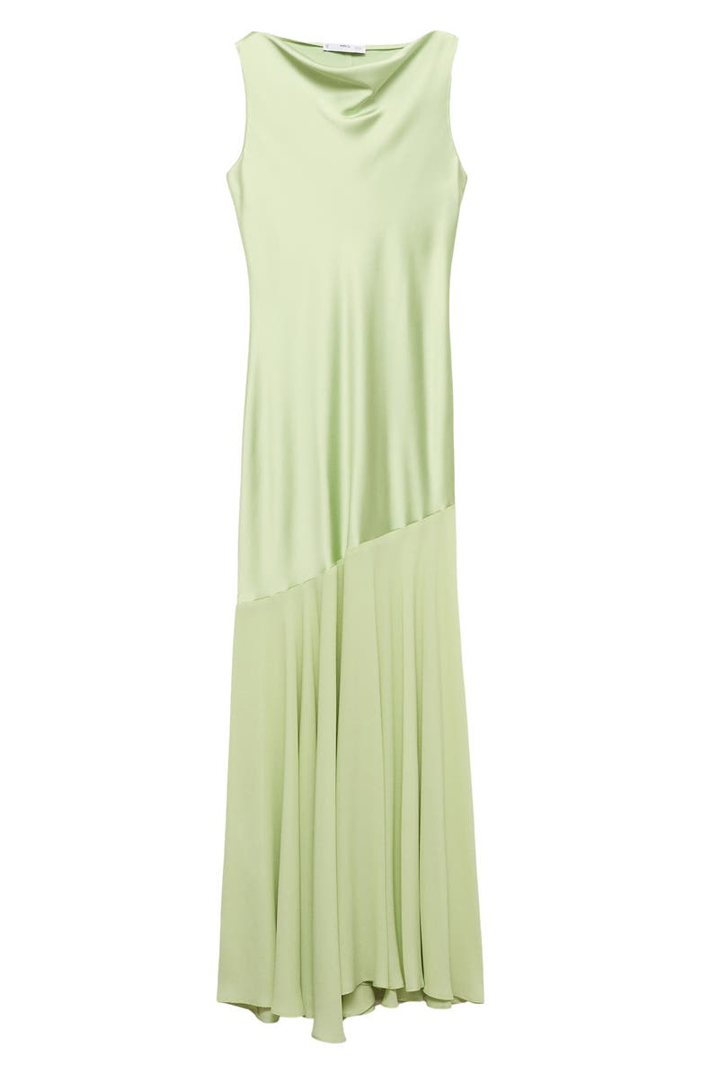 MANGO Drape Cowl Neck Dress, Main, color, 