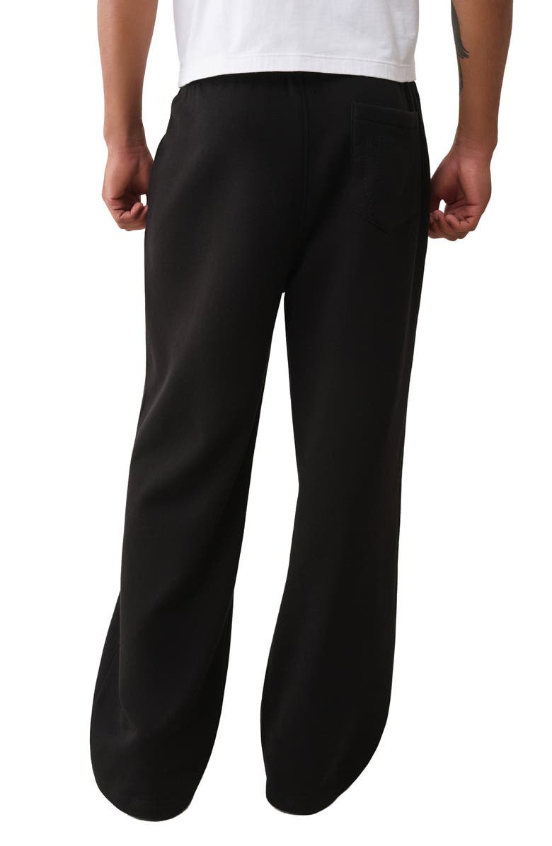 True Religion Flag Baggy Cotton Blend Sweatpants, Alternate, color, Jet Black